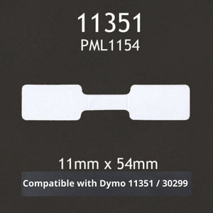 Dymo Compatible 11351 / 30299 LabelWriter Jewellery Labels 11x54mm - Roll of 1500 Labels