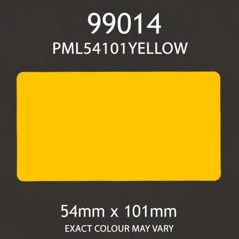 Dymo Compatible 99014 Yellow LabelWriter Labels 54x101mm - Roll of 220 Labels