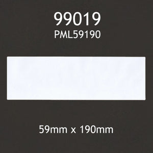 Dymo Compatible 99019 Large Lever Arch Labels 59x190mm Roll of 110 Labels